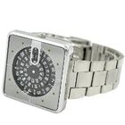 New PAIDU Digital Square, Quartz Analog Wrist Watch Stainless Steel