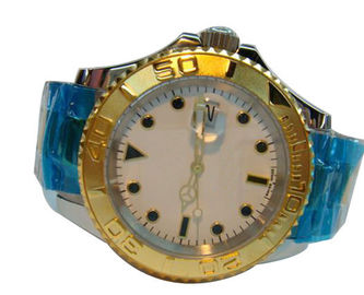 Logam Strap Pria Quartz Perhiasan Analog Waktu Tampilan Business Watch