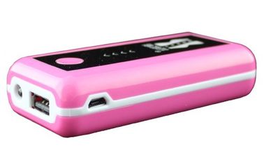 Mini Universal Portable Power Bank pink USB Untuk iPhone / Samsung