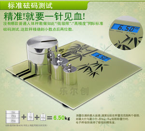 Tempered Kaca Landasan mandi timbangan elektronik High Precision