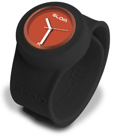 Hitam Silicone Wristband Watch, Digital Led Karet Watches Cermin