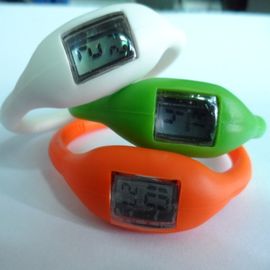 Multi fungsional Silicone Wristband Watch, Minus Ion Silicone Olahraga Wrist Watches