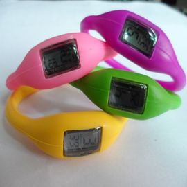 Pms Warna Silicone Wristband Perhiasan Karet Jelly Ion Anion Jam tangan Dengan Silk-Screen Dicetak