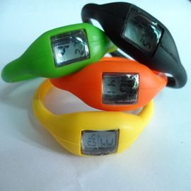 Unisex Silicone Wristband Watch, Olahraga Karet Jelly Ion Waterproof Gelang Wrist Watch