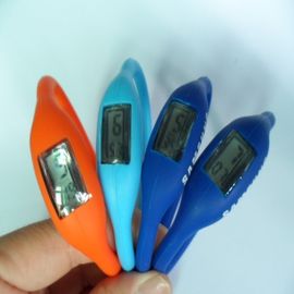 Putih / biru Silicone Wristband Watch, Olahraga Quartz Wrist Watch Dengan Adjustable Waktu Knob
