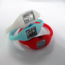 100% Eco-Friendly Silicone Wristband Watch, Anion Ion Negatif Olahraga Wrist Swim Perhiasan