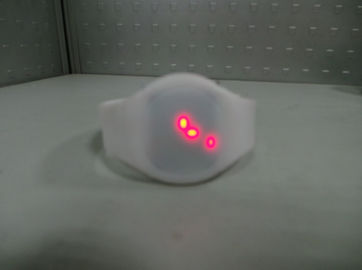 Putih Silicone Wristband Perhiasan Super bagus Led Sentuh SCRENN Perhiasan