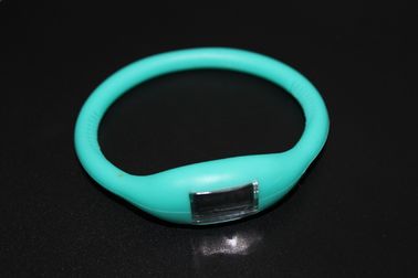 Olahraga Gelang Wristband Watch Dengan Silicone Rubber Jelly Ion, Red Led Perhiasan