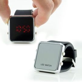 LED Silicone Wristband Perhiasan Hitam Klasik Kasual Sport Style Silicone Band