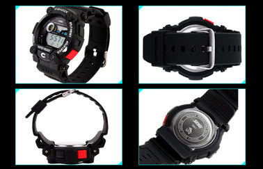 Mengejutkan Tahan Multifungsi Perhiasan PU Strap Dengan Stop Watch