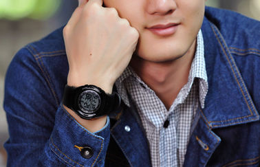 Multifungsi Digital Perhiasan Militer Men 3 Wrist Watches LCD ATM
