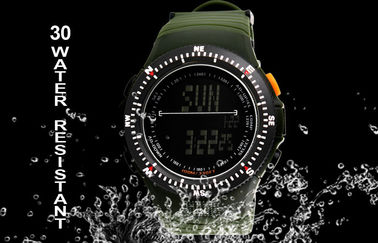 Tampilan negatif Alarm Militer Digital Watch Dengan Baterai Jepang