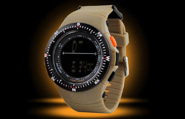 Tampilan negatif Alarm Militer Digital Watch Dengan Baterai Jepang