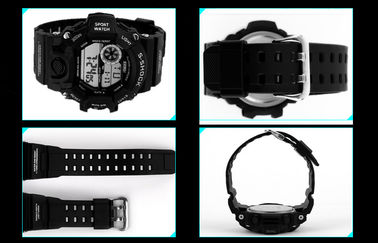 Alarm EL Backlight Harian Olahraga Perhiasan 12/24 jam Mans Digital Watches