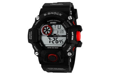 Alarm EL Backlight Harian Olahraga Perhiasan 12/24 jam Mans Digital Watches