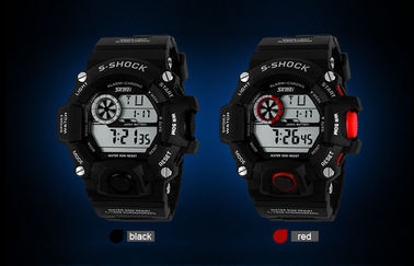 Alarm EL Backlight Harian Olahraga Perhiasan 12/24 jam Mans Digital Watches