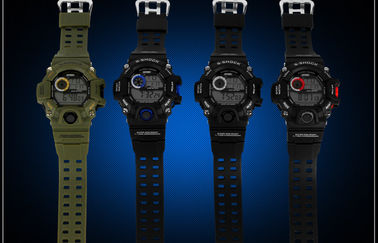 Alarm EL Backlight Harian Olahraga Perhiasan 12/24 jam Mans Digital Watches