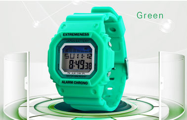 Elegan Wanita Putih Digital Perhiasan ABS Case 12/24 Jam jam Wrist