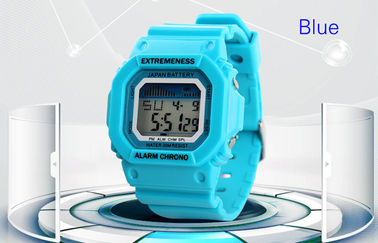 Elegan Wanita Putih Digital Perhiasan ABS Case 12/24 Jam jam Wrist