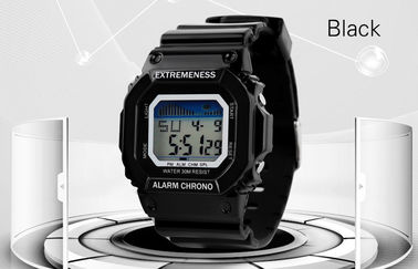 Elegan Wanita Putih Digital Perhiasan ABS Case 12/24 Jam jam Wrist