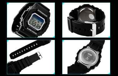 Elegan Wanita Putih Digital Perhiasan ABS Case 12/24 Jam jam Wrist