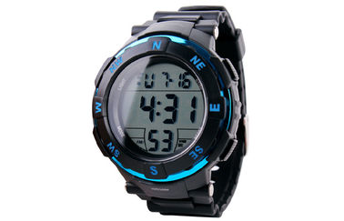 Hitam Waterproof Alarm Multifungsi Digital Perhiasan Harian LCD besar Tampilan