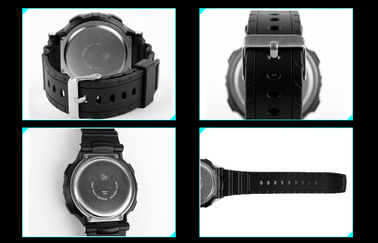 Hitam Waterproof Alarm Multifungsi Digital Perhiasan Harian LCD besar Tampilan