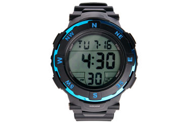 Hitam Waterproof Alarm Multifungsi Digital Perhiasan Harian LCD besar Tampilan