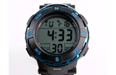 Hitam Waterproof Alarm Multifungsi Digital Perhiasan Harian LCD besar Tampilan
