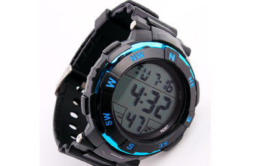 Hitam Waterproof Alarm Multifungsi Digital Perhiasan Harian LCD besar Tampilan