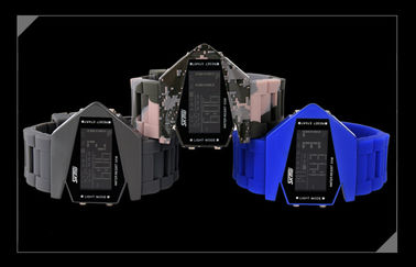 Multifungsi Digital Perhiasan Unisex EL Backlight 3 ATM Jam tangan Militer