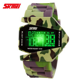 Colorful Kamuflase Multifungsi Digital Watch, 50m Tahan Air