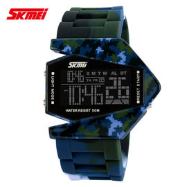 Colorful Kamuflase Multifungsi Digital Watch, 50m Tahan Air
