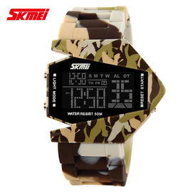 Colorful Kamuflase Multifungsi Digital Watch, 50m Tahan Air