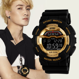 LCD Display Multifungsi Digital Watch Dengan ABS Plastic Case