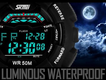 LCD Display Multifungsi Digital Watch Dengan ABS Plastic Case