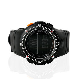 Hitam LCD Multifungsi Digital Watch Dengan EL Back Light