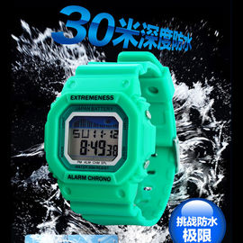 Merah muda Multifungsi Digital Perhiasan For Kids, Format 12H / 24H