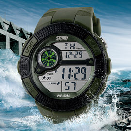 Jepang Gerakan multifungsi Digital Watches, terbuka Sport Wrist Watch