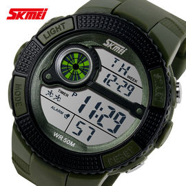 Jepang Gerakan multifungsi Digital Watches, terbuka Sport Wrist Watch