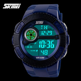 Jepang Gerakan multifungsi Digital Watches, terbuka Sport Wrist Watch