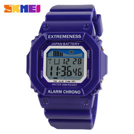 Colorful Unisex Olahraga Multifungsi Digital Watch Dengan Alarm