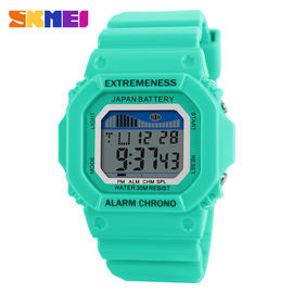 Colorful Unisex Olahraga Multifungsi Digital Watch Dengan Alarm