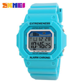 Colorful Unisex Olahraga Multifungsi Digital Watch Dengan Alarm