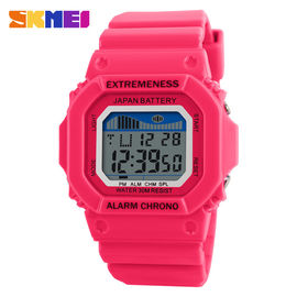 Colorful Unisex Olahraga Multifungsi Digital Watch Dengan Alarm