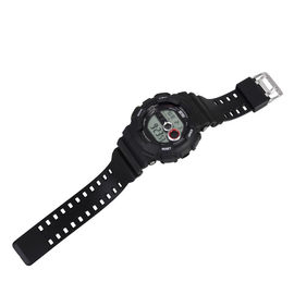 Hitam Olahraga Multifungsi Digital Perhiasan Stopwatch Fungsi Alarm Untuk Pria