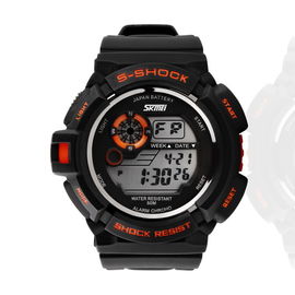 5OM Water Resistant Chronograph EL Backlight Multifungsi Digital Perhiasan
