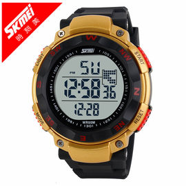 Emas multifungsi Digital Watch, Olahraga Digital Watches EL backlight