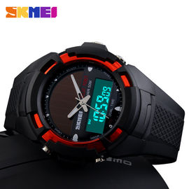 Ganda Waktu Solar Power terbuka Sport Syok Watches Quartz Digital