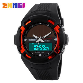 Ganda Waktu Solar Power terbuka Sport Syok Watches Quartz Digital